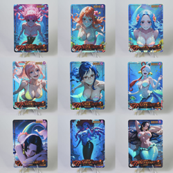 9×One Piece Doujin Card Mermaid Series Goddess Stroy Waifu Custom DIY Holo - Image 1