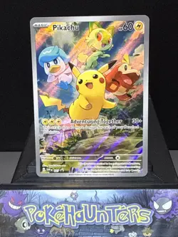 Pokemon Card Pikachu SVP 027 Scarlet & Violet Black Star Promos Near Mint - Image 1