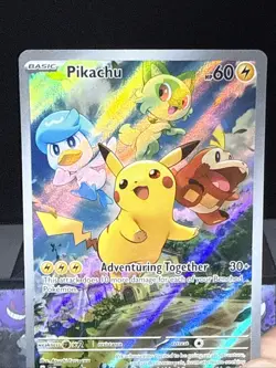 Pokemon Card Pikachu SVP 027 Scarlet & Violet Black Star Promos Near Mint - Image 2