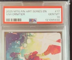 MTG Final Fantasy Art Series Vivi Ornitier Lost Black Mage PSA10 English Card - Image 3