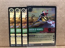 Lorcana Reign of Jafar Queen of Hearts Haughty Monarch 105/204 Cold Foil Card - Image 1