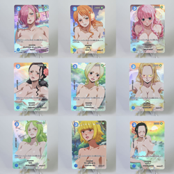 9×One Piece Doujin Card Hot Spring New Goddess Stroy Waifu Custom DIY Holo - Image 1