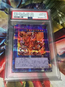 YuGiOh PSA10 Branded Dragon Albion Japanese Secret Rare Collector Card - Image 1