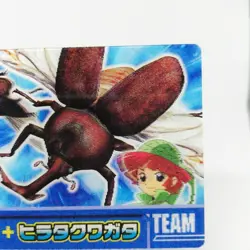 01 Rhinoceros Beetle Flat-headed 3D Card The King of Beetle Mushiking NAGATANIEN - Image 3