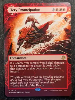 Fiery Emancipation - Wilds of Eldraine (MTG) - Image 1