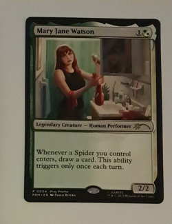 Mary Jane Watson Play Promo NM/M Marvel Spiderman MTG MAGIC THE GATHERING - Image 1