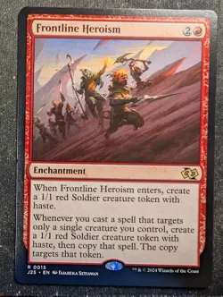 Frontline Heroism - Foundations Jumpstart (MTG) - Image 1