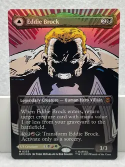 Eddie Brock / Venom - Foil (0233) (Borderless) Marvel's Spider-Man - Mtg - Image 3