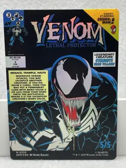 Eddie Brock / Venom - Foil (0233) (Borderless) Marvel's Spider-Man - Mtg - Image 4