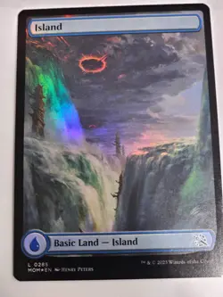MTG - FOIL Island Full Art Land - March of Machine - Image 1
