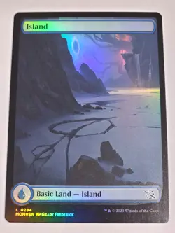 MTG - FOIL Island Full Art Land - March of Machine - Image 1