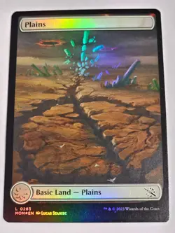 MTG - FOIL Plains Full Art Land - March of Machine - Image 1