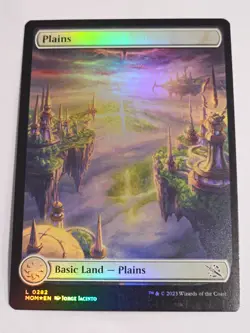 MTG - FOIL Plains Full Art Land - March of Machine - Image 1