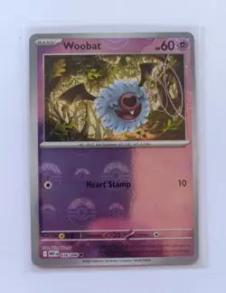 Pokemon TCG - Woobat 036/086 Poke Ball Holo S&V White Flare Card - Image 1