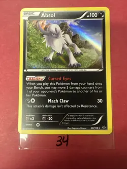 Absol - Pokemon TCG - 40/108 - Roaring Skies - Holo - - Image 2