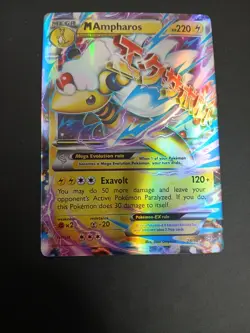 Pokemon TCG Ampharos EX Mega Ampharos 28/98 Ancient Origins - Image 2
