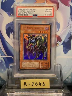 YuGiOh PSA10 Exarion Universe G6 03 2001 Promo Ultra Rare Japanese Card - Image 1