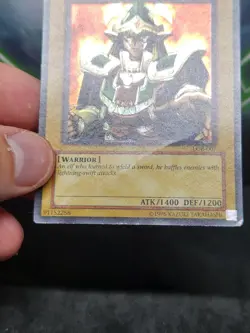 Yugioh Celtic Guardian LOB-EN007 Super Rare MP OG Print Foil Shift - Image 3