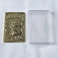 Vintage Pokemon 1999 PIKACHU Burger King Promo 23k Gold Plated Trading Card - Image 1