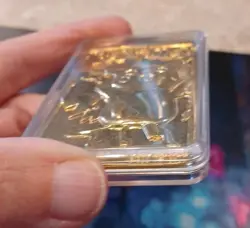 Pikachu Pokemon #25 Gold-Plated Nintendo Card 1999 In Case From Burger King - Image 5