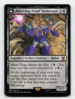 Blitzwing, Cruel Tormentor Transformers Magic The Gathering Card - Image 1