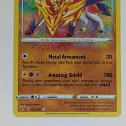 Zamazenta 102/185 Vivid Voltage Amazing Rare Pokemon TCG Card NM - Image 3