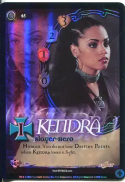 Buffy CCG TCG Angels Curse Limited Edition Foil Card #45 Kendra - Image 1