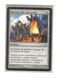 KRARK-CLAN IRONWORKS Quinto amanecer Spanish Magic Fifth Dawn NM- MTG - Image 1