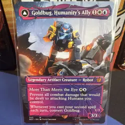Goldbug Humanity’s Ally Shattered Glass Universes Beyond Transformers Near Mint - Image 1