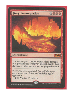 FIERY EMANCIPATION M21 NM English MTG Magic - Image 1
