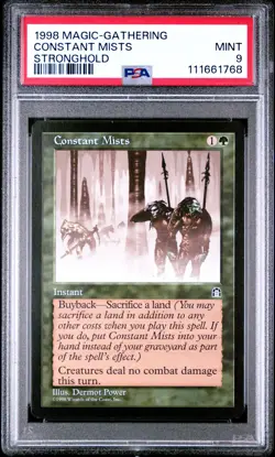1998 MTG STRONGHOLD CONSTANT MISTS PSA 9 - Image 1