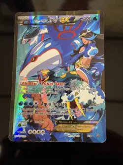 Pokemon TCG Team Aqua's Kyogre EX Double Crisis 6/34 LP Condition - Image 2