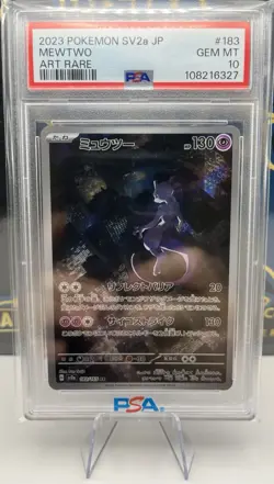 2023 POKEMON JAPANESE SV2A-POKEMON 151 ART RARE #183 MEWTWO PSA 10 - Image 1