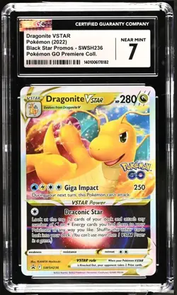 2022 DRAGONITE VSTAR #236 CGC 7.0 POKEMON SWSH BLACK STAR PROMOS - Image 1