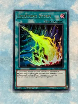 YUGIOH LIGHTNING STORM ULTRA RARE 1ST NM RA01-EN061 - Image 1