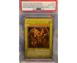 The Winged Dragon of Ra PSA10 Secret Rare English GBI 003 YuGiOh God Card - Image 1
