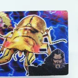 13 Golden Stag Beetle The King of Beetle Mushiking NAGATANIEN 3D plate CARD - Image 3