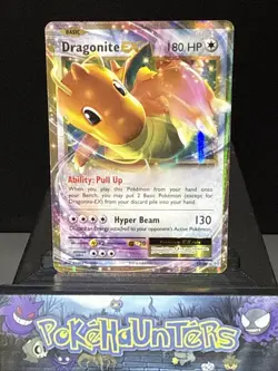 Pokemon Card Dragonite Ex 72/108 XY Evolutions Rare Holo Half Art Light Play - Image 1