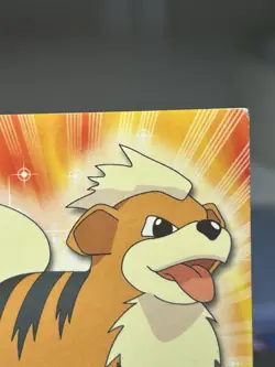 Topps Pokemon TV animation Edition card #58 Growlithe RED Logo - Image 3