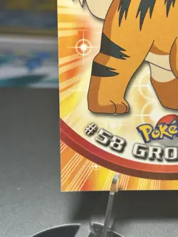 Topps Pokemon TV animation Edition card #58 Growlithe RED Logo - Image 5