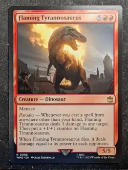 Flaming Tyrannosaurus - Doctor Who (MTG) - Image 1