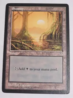 MTG - Swamp Mossy Roots Retro Frame - Mirage - Image 1