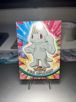 Machop #66 - 1999 Topps Pokemon TV Animation Edition Series 1 Red Label - LP - Image 1