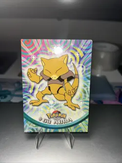 #63 Abra Topps Pokemon Non Holo Red Label Tv Animated Series - Image 1