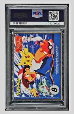 1999 🍔🫅🏻Hitmonchan Pokemon #107 Burger King Perforated PSA-8, None Higher - Image 2