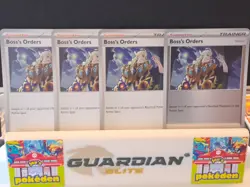 Boss's Orders 114/132 Mega Evolution Playset X4 Pokemon TCG (3 Reg/ 1 Reverse) - Image 1