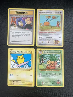 Lot 4x SECRET RARE - Pokemon 2016 XY Evolutions - Cards Pikachu Team Rocket Etc - Image 1