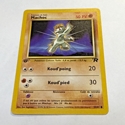 Pokemon Team Rocket Machop (Machoc) French 1st Edition #59/82 LP - Exact Card - Image 1