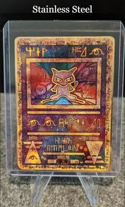 Ancient Mew Metal Pokemon Card - Gold Plated Collector’s Edition | Rare Display - Image 1