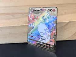 Charizard VMAX Rainbow Gold Metal Pokemon Card Collectible/Gift/Display. - Image 4